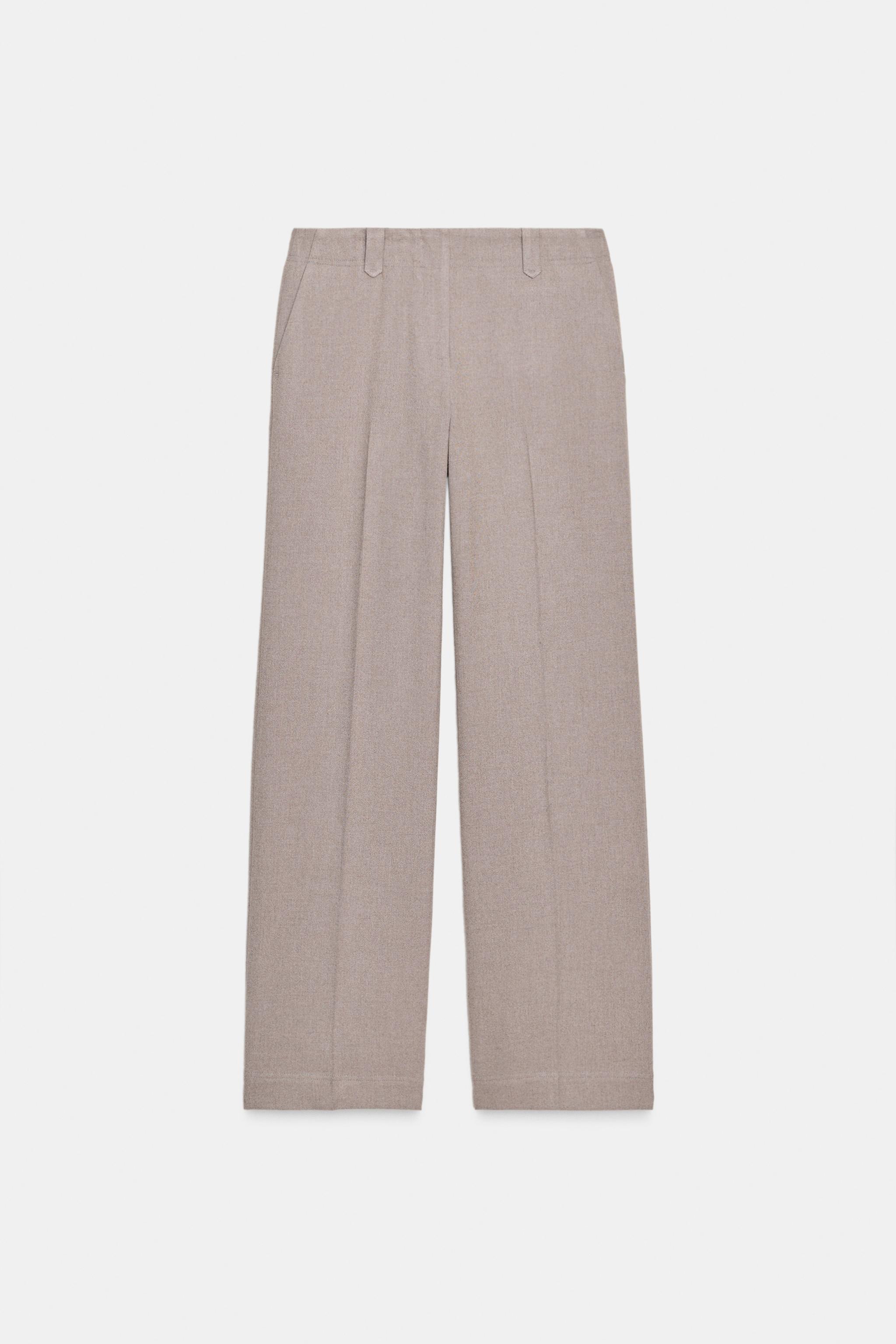 MID-RISE STRAIGHT LEG PANTS